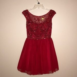 Short Red Sherri Hill Dress